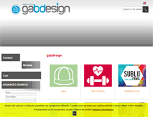 Tablet Screenshot of gabdesign.it